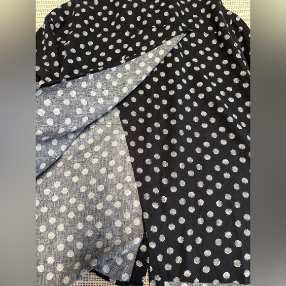🎯60% OFF! Ava & Viv Woman’s Black and White Linen Blend Seashell Pattern - Picture 6 of 8